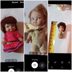 !3 vintage mini dolls.  Please refer to pics for condition